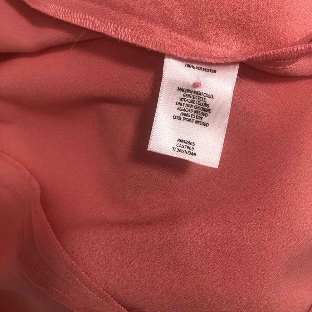 NWT Leith Pink High Collar V Neck Mini Sleeveless Dress Nordstrom Size XS - Picture 11 of 13